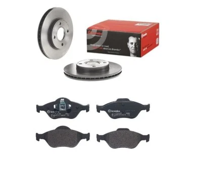 FOR FORD Fiesta 1.6 MK5 MK6 BREMBO FRONT BRAKE DISCS 258MM & BRAKE PADS SET — 第 1/4 张图片