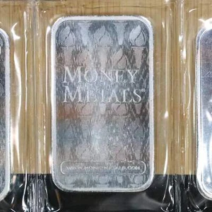 Barra de plata Money Metals Exchange de 1 oz .999 fina sellada - Imagen 1 de 2