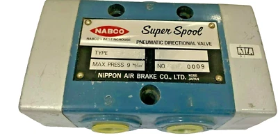 Válvula de control direccional neumática súper carrete NABCO PSC-34 3 vías 1/2" Foto 1 de 3