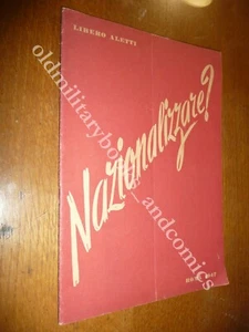 NAZIONALIZZARE? LIBERO ALETTI COSA E' QUANDO ATTIVITA' DA NAZIONALIZZARE IL PAPA - Picture 1 of 1
