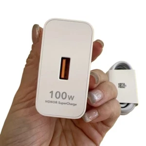 Chargeur Original Honor 100W USB-C Super Rapide pour Huawei Honor Téléphone Charge - Photo 1 sur 7