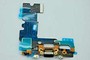 Cable flexible conector base puerto de carga, micrófono para iPhone 7 negro - Imagen 1 de 1