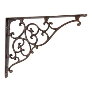 Soporte de estantería clásico de hierro BK-IR8016 (paquete de 2) | Envío GRATUITO EE. UU. - Imagen 1 de 6