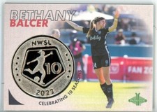 2022 Parkside Paramount NWSL 10 Anniversary Coin #CR8 Bethany Balcer Reign FC