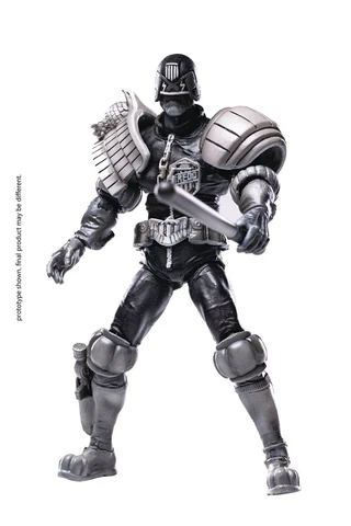 Hiya Toys 2000 A.D. Comics - Judge Dredd (Black & White Ver.) 1/18 Scale Figure Cover