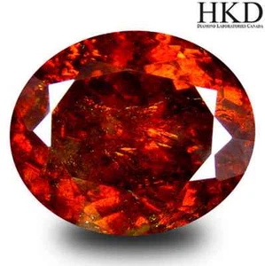 13,50 cts Certificado HKD-Natural Corte Ovalado Amarillento-Naranja VS Esfalerita (España) - Imagen 1 de 10