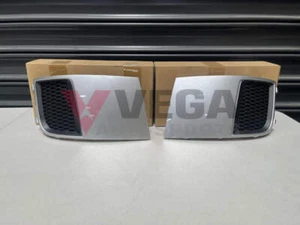 Front Bumper Fog Light Covers (Spark Silver Metallic C3S ) to suit Subaru WRX/ST - Picture 1 of 3
