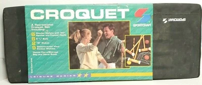 Sportcraft Croquet Set Leisure Series Model 02040 6 Wooden Mallets - See Details - Image 1 of 4