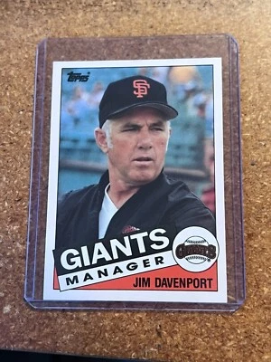 1985 Topps Traded Baseball # 27T Jim Davenport San Francisco Giants Manager - Image 1 of 4