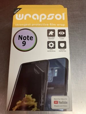 Wrapsol Strongest Protective Film Wrap For Samsung Note 9/Easy Installation/ - Image 1 of 4