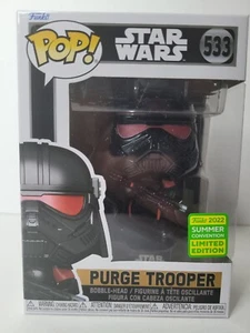 Purge Trooper Star Wars Funko Pop 2022 SDCC Shared Exclusive in Soft Protector - Picture 1 of 6