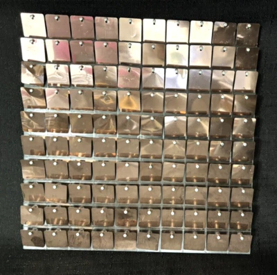 Telón de fondo de panel de pared oro rosa brillante 12" x 12" Foto 1 de 4