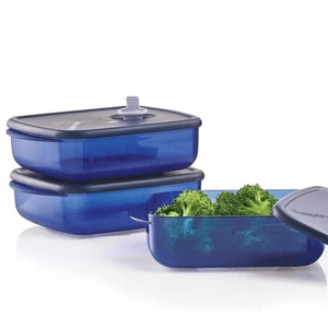 Tupperware Vent 'N Serve mittlere Flachen NEU - 3er Set - 2,5 Tassen - Bild 1 von 1
