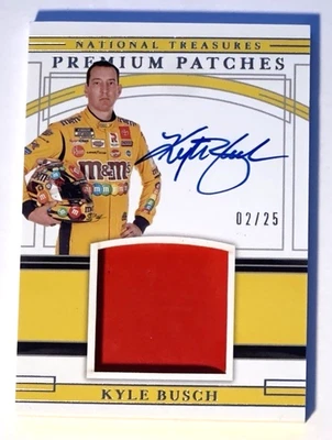 Kyle Busch 2020 Panini National Treasures Racing NASCAR Patch Auto #/20 - Image 1 of 2