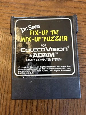 ColecoVision Dr Seuss Fix-up The Mix-up Puzzler - Educational!!! - Image 1 of 2