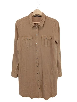 VERO MODA Vestido camisero Mujeres Vestido Talla EU 36 marrón look casual - Imagen 1 de 4