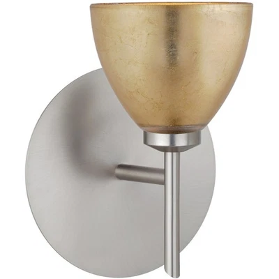 Besa Lighting 1SW-1758GF-SN Divi Wall Sconce Satin Nickel - Image 1 of 2