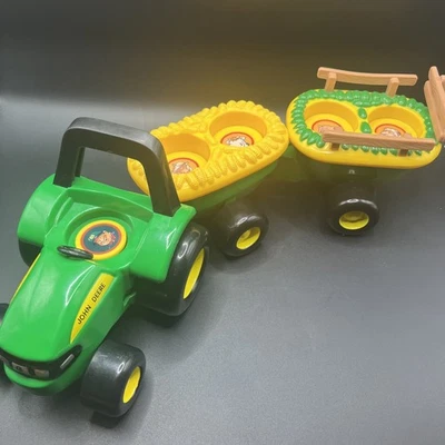 Little People Tomy - John Deere Tractor - Press For Animal SOUNDS - Hay Ride - Image 1 of 4