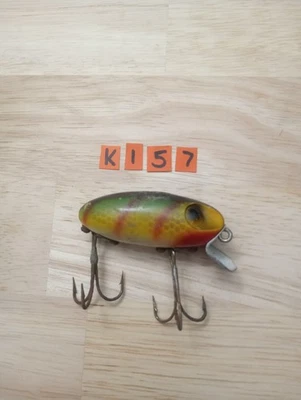 Vintage Strike King Clarks Water Scout Wood Fishing Lure - Image 1 of 4