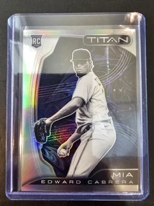 2022 Chronicles Titan Edward Cabrera #6 Silver Prizm Holo - Picture 1 of 2