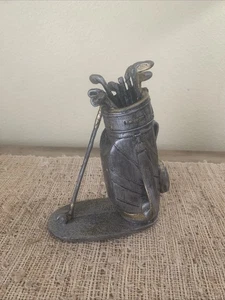 Vintage Golfbag Trophy Award Silber Resin 2006 - Bild 1 von 7