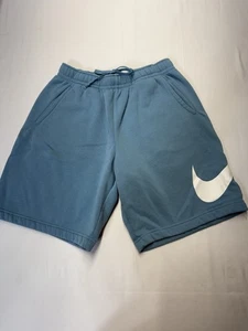 Nike Club Fleece Standard Fit at Knee Swoosh Logo Graphic Shorts size MEDIUM - Picture 1 of 4