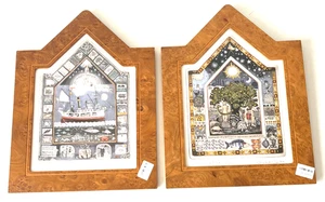 Graham Clarke, Signed, Prints, Mr Noah Ark, Eden, Eve & Adam, Framed - Picture 1 of 9