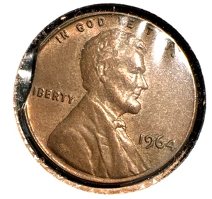 1964 Lincoln memorial cent small clip AU - Picture 1 of 2