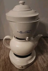 VTG Mrs. Tea Electric Hot Tea Maker HTM1 Mr Coffee 6 Cup w/ Teapot & Lid TESTED - Picture 1 of 6