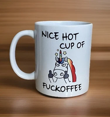 11oz Angry Unicorn Ceramic Coffee Mug Cup Insulated For Office Home or Gifts - Image 1 of 4