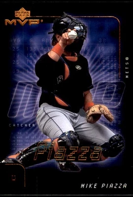 Mike Piazza 2002 Upper Deck MVP #236 Mets MLB READ FREE SHIPPING AutographDen - Image 1 of 2