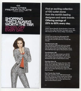 Twin Cities Premium Outlets Minnesota Rack Card - Picture 1 of 1