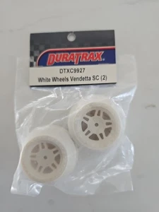 Vintage Duratrax Vendetta SC White Wheels 1pr(2) DTXC9927 Old Stock - Picture 1 of 1