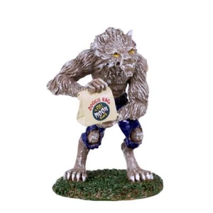 Lemax Spooky Town WOLFIE EATS OUT #32200 NRFP 2023 werewolf full moon diner * - Picture 1 of 3