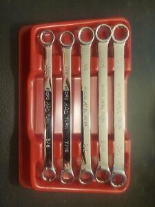 MAC Tools 5 Pc SAE Micro Turn 12 Point Box End Wrench Set 3/8"-5/8" With Tray