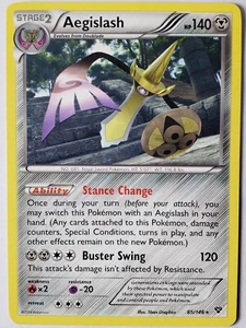 Aegislash 85/146 LP - RARO Juego Base XY No Holo Tarjeta Pokémon - Envío Combinado de $2 - Imagen 1 de 2