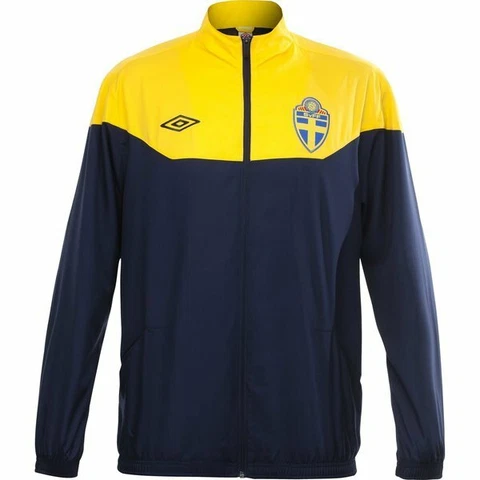 MEN UMBRO SWEDEN NATIONAL 2011/2012 TRACK JACKET TRAINING SOCCER FOOTBALL SIZE L Cover