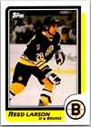 1986-87 Topps #110 Reed Larson Boston Bruins V50143