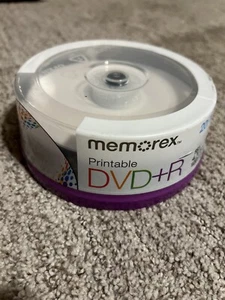 Memorex DVD+R Blank Discs 20Pk - Printable 16x 4.7GB 120min In Plastic Case NEW - Picture 1 of 6