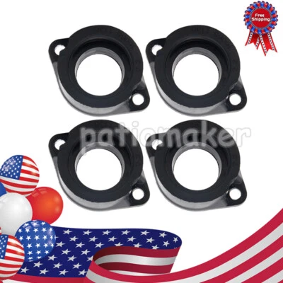4X New Carburetor Manifold Intake Boots For 1981-1982 Kawasaki 1000 LTD KZ1000K - Image 1 of 4