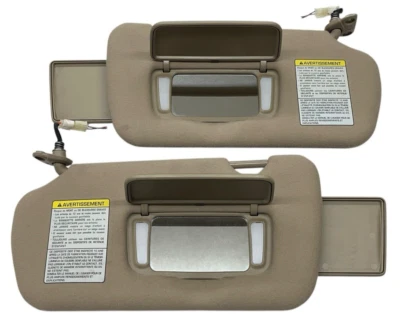 2000-2003 Nissan Maxima 2002-2004 Altima Driver & Passenger Sun Visor Pair Tan - Изображение 1 из 4