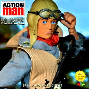 Action Man Vintage Palitoy Rare German Luftwaffe Flying Helmet 1982 FREE POST UK - Picture 1 of 11