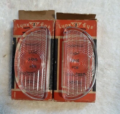 1949_1950 Oldsmobile Parking Tail Lights Lenses Pair Genuine New PL_ 725 , #20 - Image 1 of 3