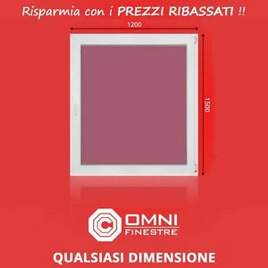 Finestra Finestre in PVC Bianco, PREZZO BASSO! A 2ante, L-1200x1500, OTTIMO! - Foto 1 di 1
