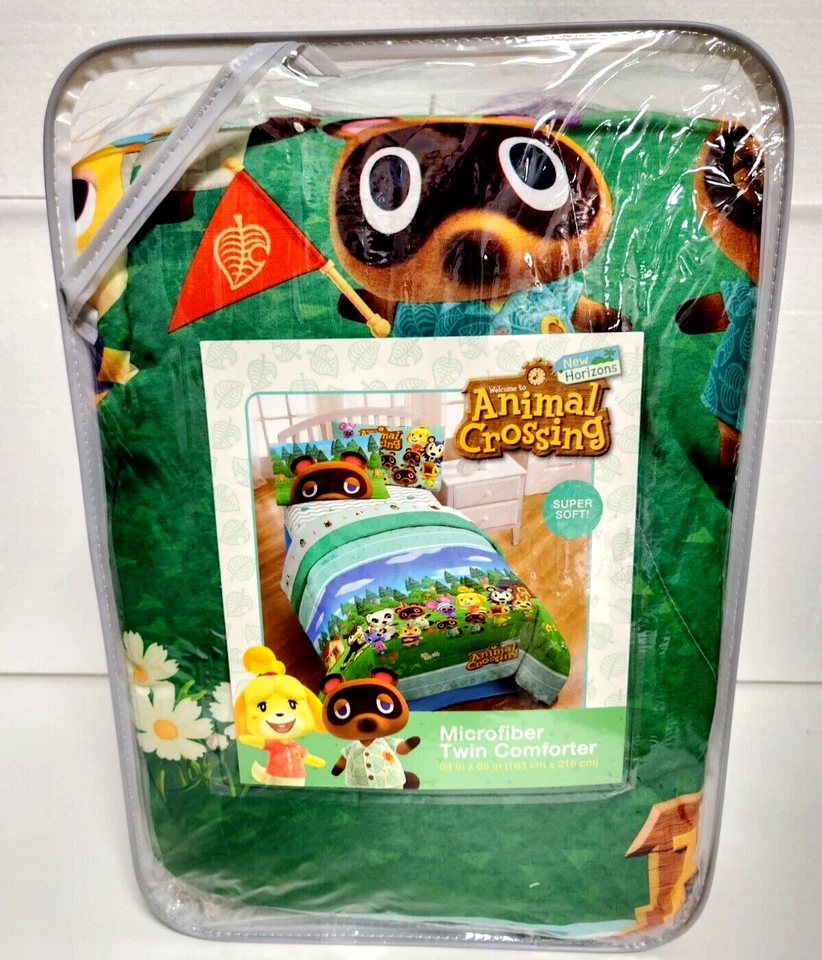 Animal Crossing Comforter Twin Size - DIY Paradise New Horizons New - Image 1 of 4