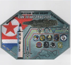 5" NAVY VFA-137 2017 WESTPAC CRUISE NOKO CVN-70  EMBROIDERED PATCH - Picture 1 of 1