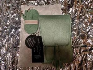 Bandolera Carroll Harper RFID Protegida Estilo Seguro Imitación Cuero Verde-NUEVA - Imagen 1 de 1