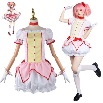 Puella Magi Madoka Magica Kaname Madoka Cosplay Costume Outfit Party Women Dress - Image 1 of 4