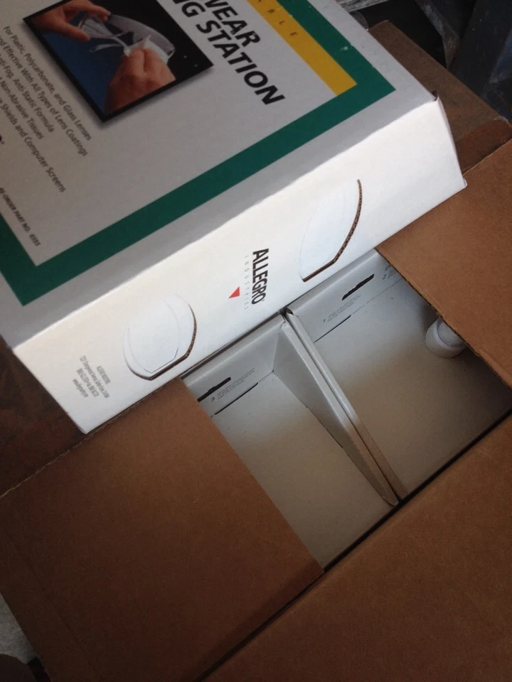 Estuche de 4 estaciones de limpieza desechables grandes ALLEGRO 0355, antiniebla y antiestático Foto 1 de 3