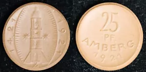 1921 Deutsches Notgeld Porzellan Token - Bild 1 von 3